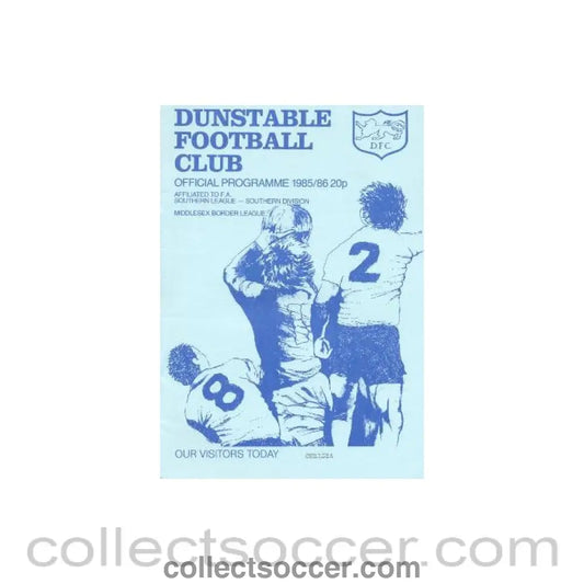 1985 - Dunstable vChelsea XI official programme 09/08/1985 friendly match