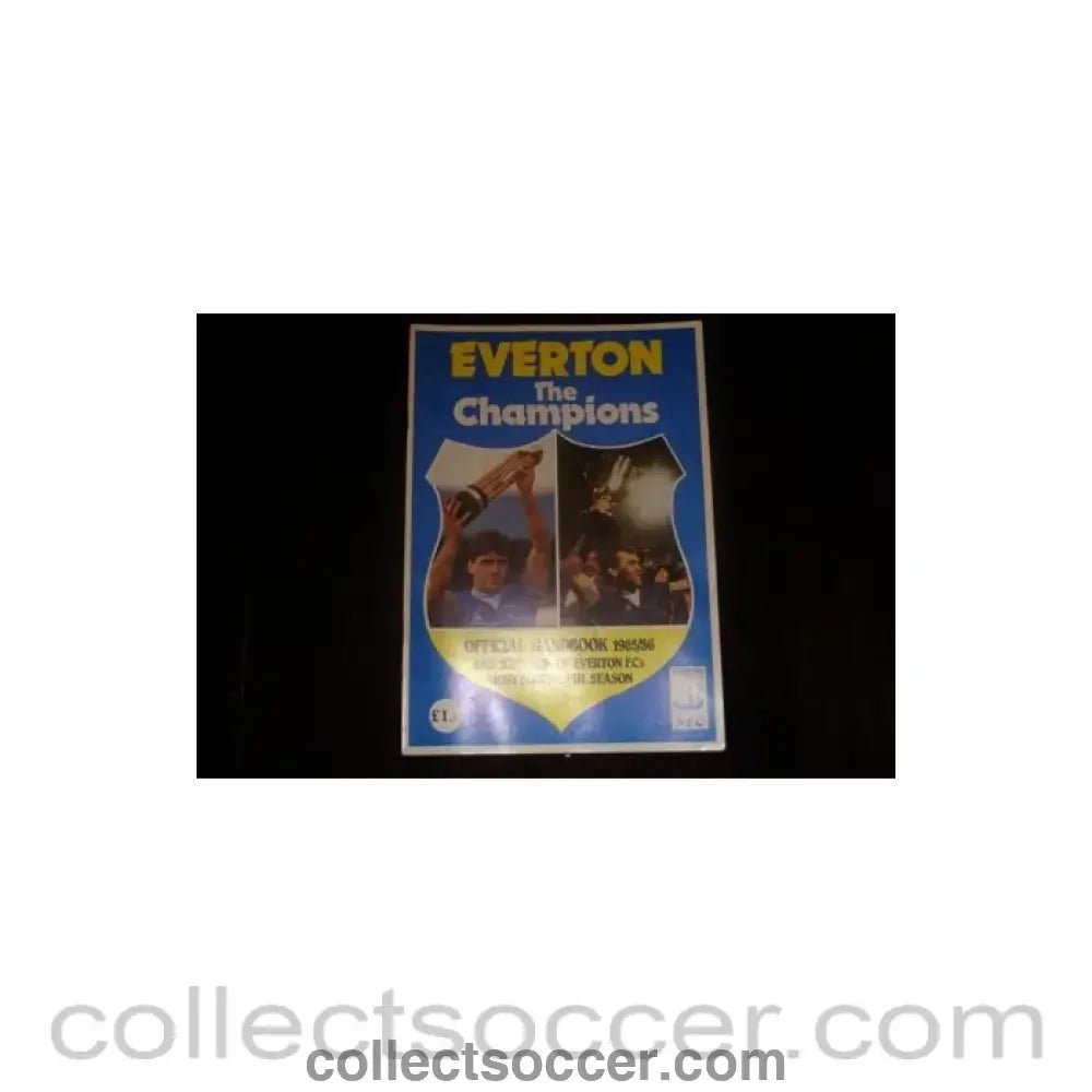 1985 - Everton Official Handbook 1985-1986 - Collect Soccer