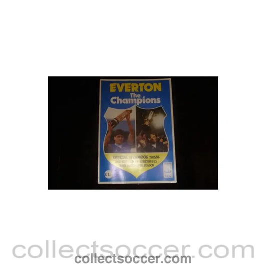 1985 - Everton Official Handbook 1985-1986