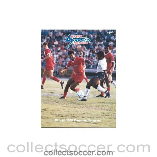 1985 Houston Dynamos v Sheffield United official programme - Collect Soccer