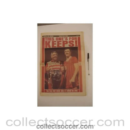 1985 - Liverpool Echo newspaper of 28/05/1985 - Collect Soccer