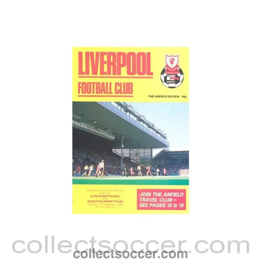 1985 - Liverpool v Southampton official programme 17/09/1985 - Collect Soccer