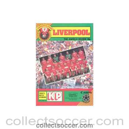 1985 - Liverpool v Stoke City official programme 23/02/1985 - Collect Soccer