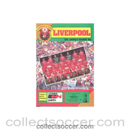 1985 - Liverpool v York City official programme 20/02/1985 - Collect Soccer