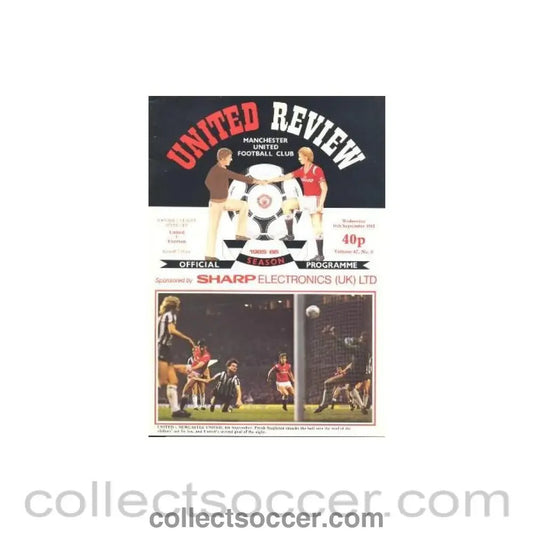 1985 - Manchester United v Everton official programme 18/09/1985 - Collect Soccer