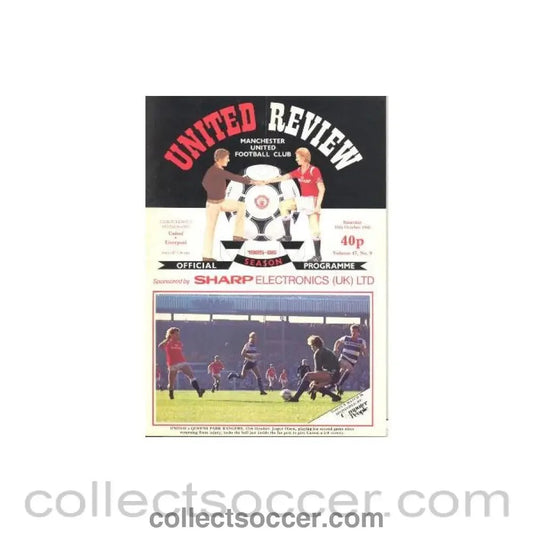 1985 - Manchester United v Liverpool official programme 19/10/1985 - Collect Soccer