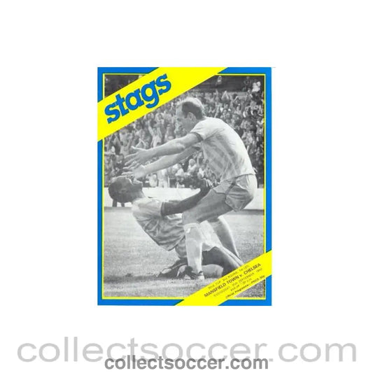 1985 - Mansfield Town vChelsea official programme 25/09/1985