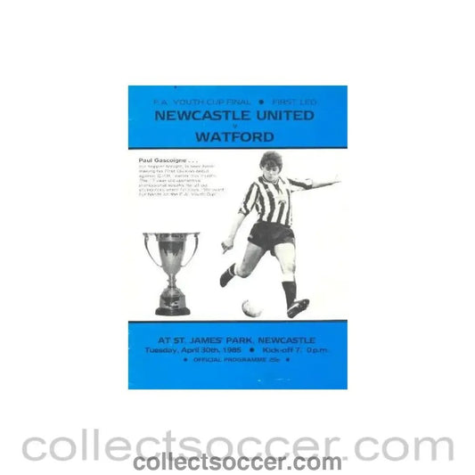 1985 - Newcastle United v Watford official programme 30/04/1985 - Collect Soccer