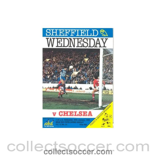 1985 - Sheffield Wednesday vChelsea official programme 30/01/1985 - Collect Soccer