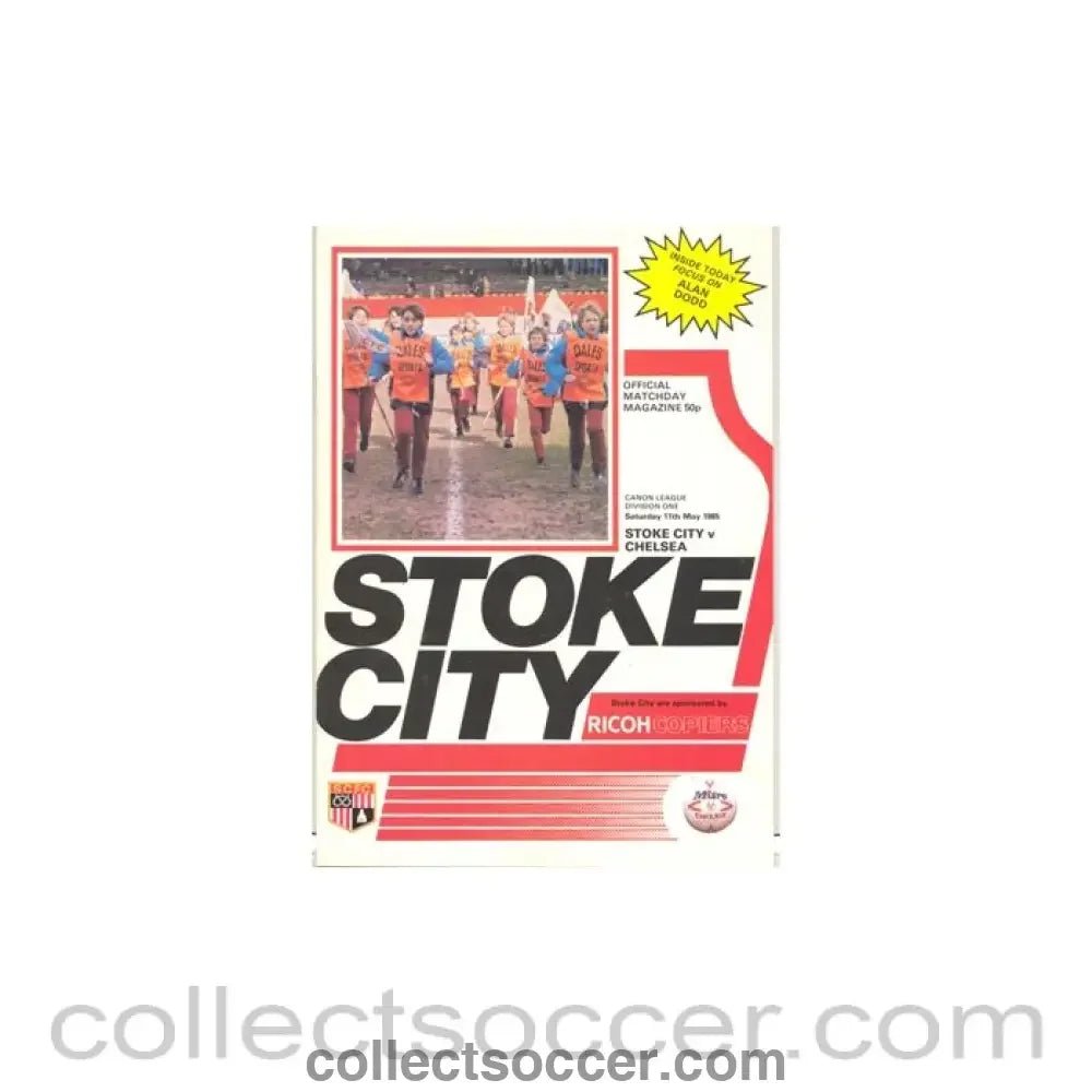 1985 - Stoke City v Chelsea official programme 11/05/1985 - Collect Soccer