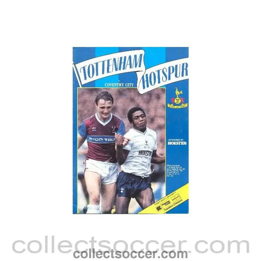 1985 - Tottenham Hotspur v Coventry official programme 04/05/1985 Canon League - Collect Soccer