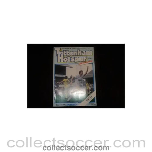 1985 - Tottenham Hotspur v Southampton official programme 02/10/1985 Screen Sport Super Cup - Collect Soccer