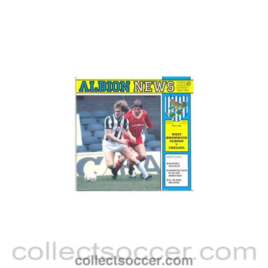 1985 - West Bromwich Albion v Chelsea official programme 20/04/1985 - Collect Soccer
