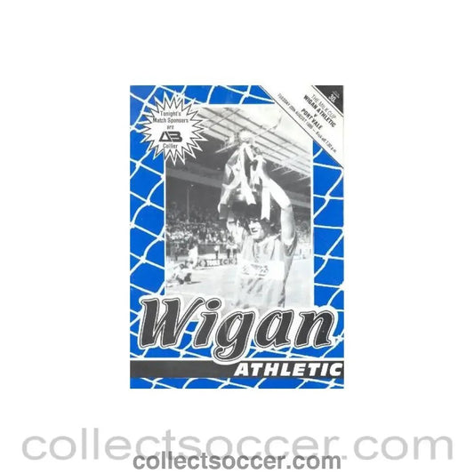 1985 - Wigan Athletic v Port Vale official programme 20/08/1985 - Collect Soccer