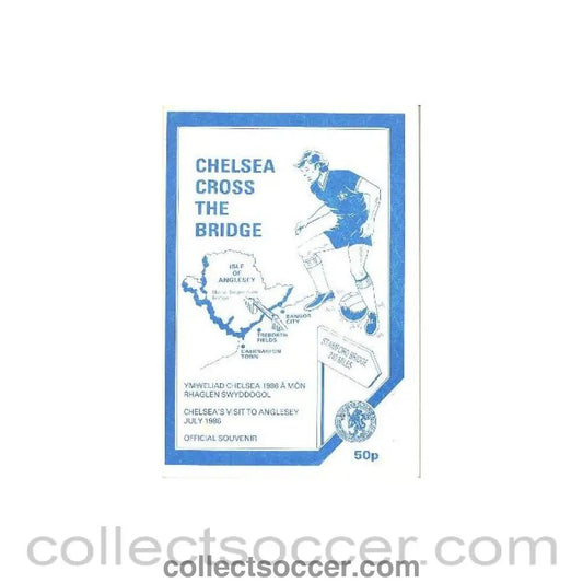 1986 - Anglesey XI vChelsea official programme 30/07/1986 - Collect Soccer