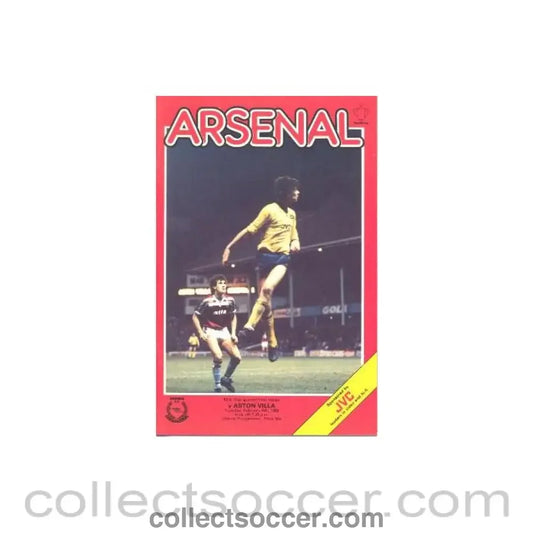 1986 - Arsenal v Aston Villa official programme 04/02/1986 Milk Cup