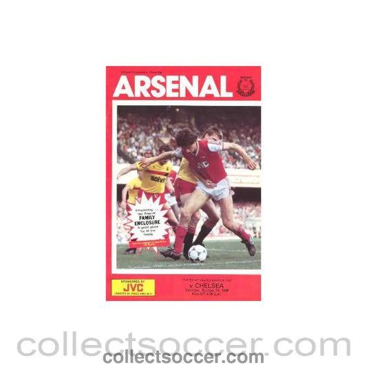 1986 - Arsenal v Chelsea official programme 25/10/1986