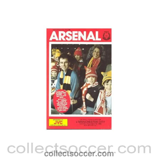 1986 - Arsenal v Manchester City official programme 22/11/1986 League Cup