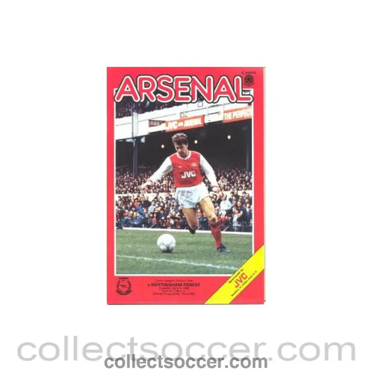 1986 - Arsenal v Nottingham Forest official programme 08/04/1986 Canon League