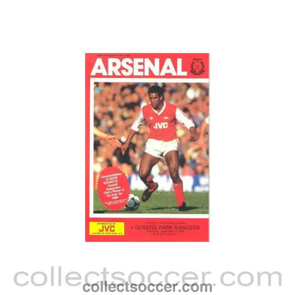 1986 - Arsenal v Queen’s Park Rangers official programme 06/12/1986 League Cup
