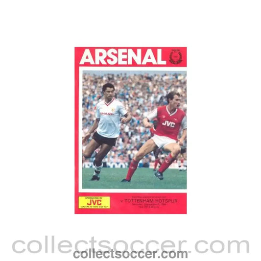1986 - Arsenal v Tottenham Hotspur official programme 06/09/1986 League Cup