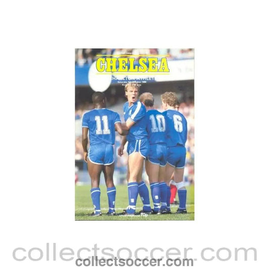 1986 - Chelsea v Charlton Athletic official programme 04/10/1986 - Collect Soccer