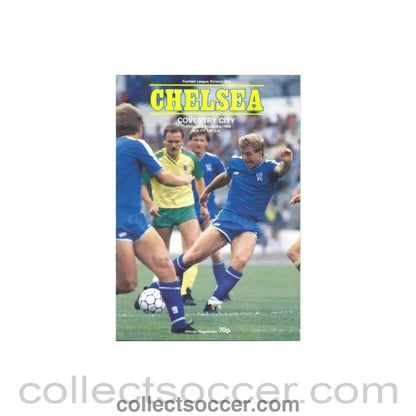 1986 - Chelsea v Coventry City official programme 02/09/1986 - Collect Soccer