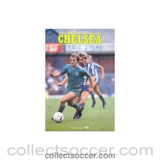1986 - Chelsea v Luton Town official programme 06/09/1986 - Collect Soccer