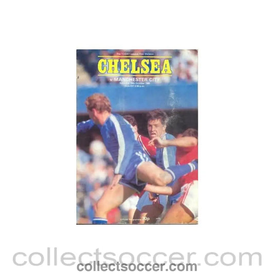 1986 - Chelsea v Manchester City official programme 18/10/1986