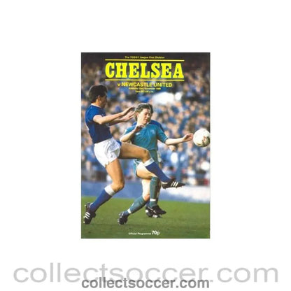 1986 - Chelsea v Newcastle United official programme 22/11/1986 - Collect Soccer