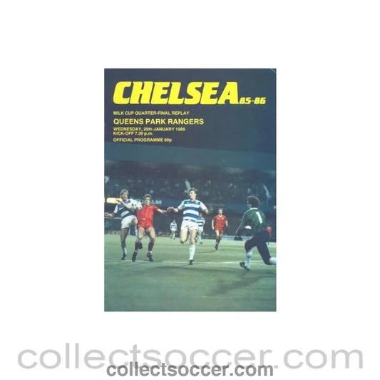 1986 - Chelsea v Queen’s Park Rangers official programme 29/01/1986