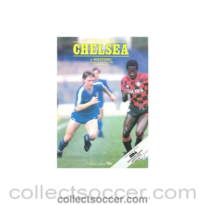 1986 - Chelsea v Watford official programme 01/11/1986