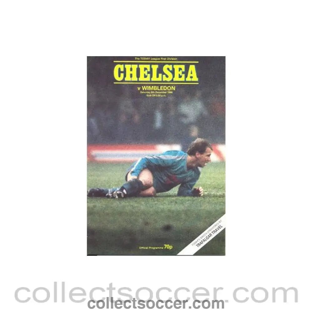 1986 - Chelsea v Wimbledon official programme 06/12/1986 - Collect Soccer
