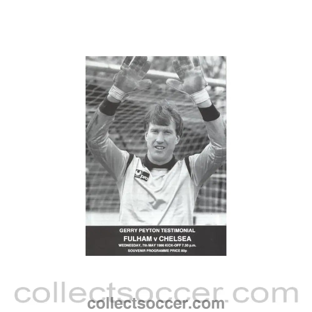 1986 - Fulham vChelsea official programme 07/05/1986 - Collect Soccer
