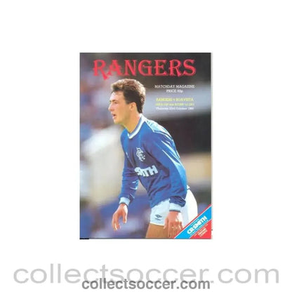1986 - Glasgow Rangers v Boavista official programme 23/10/1986 - Collect Soccer