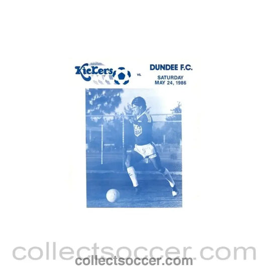 1986 - Kiekers v Dundee official programme 24/05/1986 - Collect Soccer