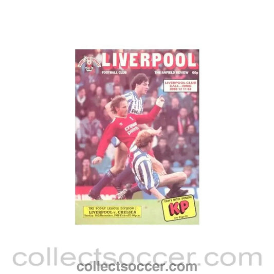 1986 - Liverpool v Chelsea official programme 14/12/1986 - Collect Soccer