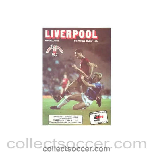 1986 - Liverpool v Coventry City official programme 26/11/1986 - Collect Soccer