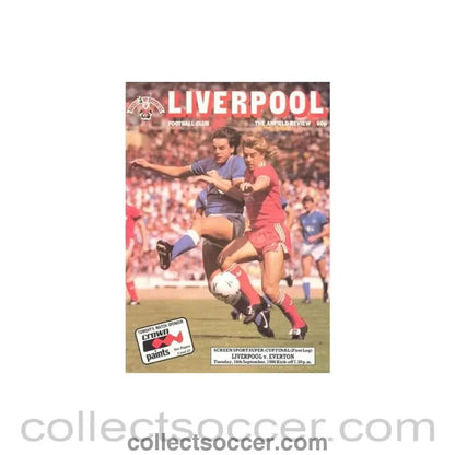 1986 - Liverpool v Everton official programme 16/09/1986 - Collect Soccer