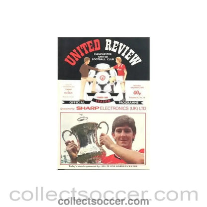 1986 - Manchester United v Rochdale official programme 04/01/1986 - Collect Soccer
