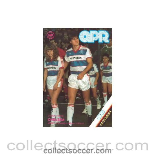 1986 - Queen’s Park Rangers vChelsea official programme 31/03/1986