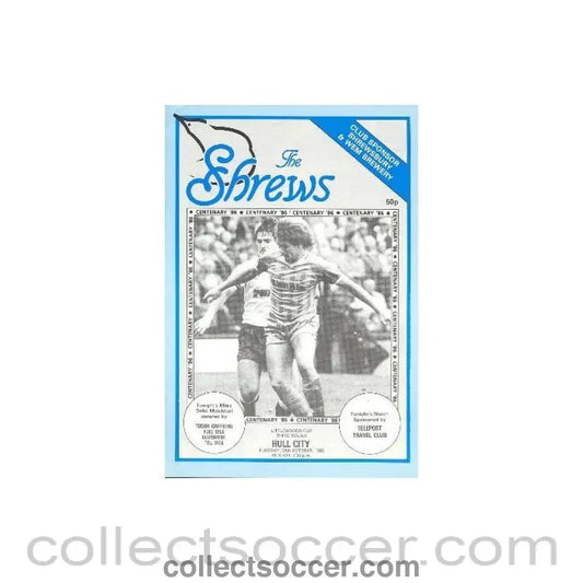 1986 - Shrewsbury Town v Hull City official programme 28/10/1986 - Collect Soccer