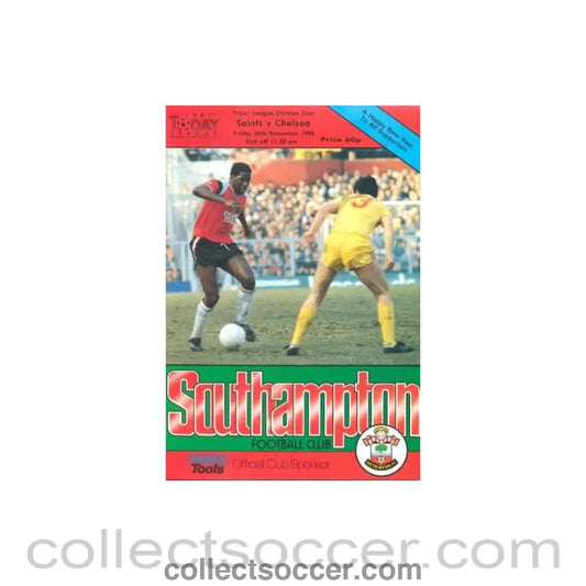 1986 - Southampton vChelsea official programme 26/12/1986