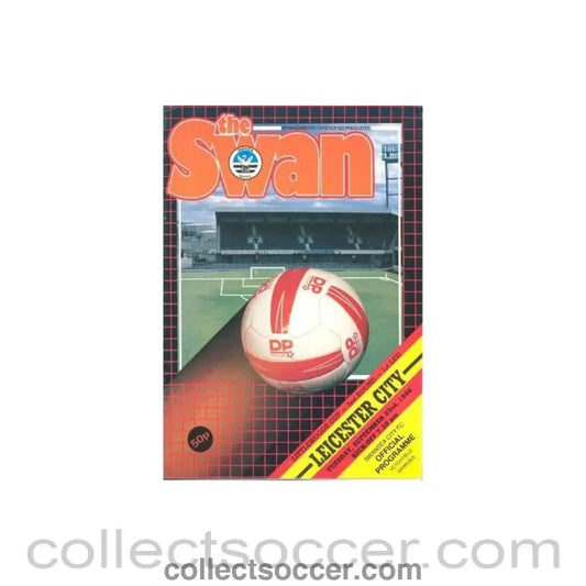1986 - Swansea City v Leicester City official programme 23/09/1986 Littlewoods Cup - Collect Soccer