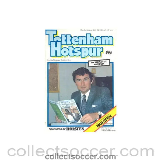1986 - Tottenham Hotspur v Newcastle United official programme 25/08/1986 Football League - Collect Soccer