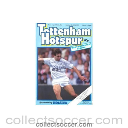 1986 - Tottenham Hotspur v West Bromwich Albion official programme 08/03/1986 - Collect Soccer