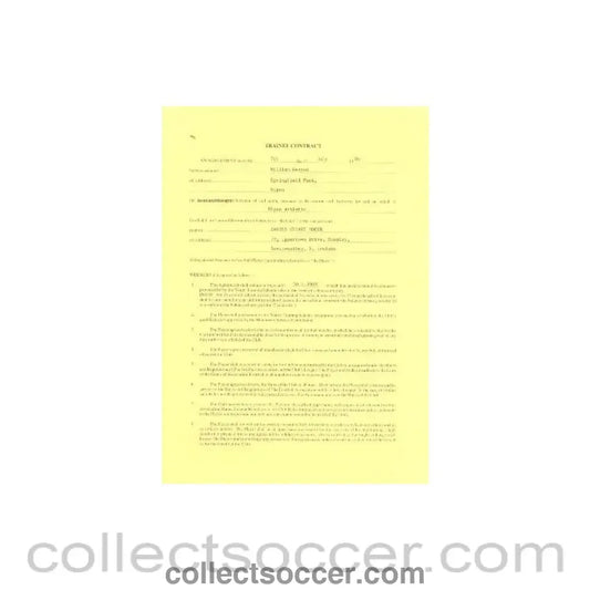 1986 - Trainee Player Contract between Darren Stuart Moore and Wigan Athletic of 07/07/1986