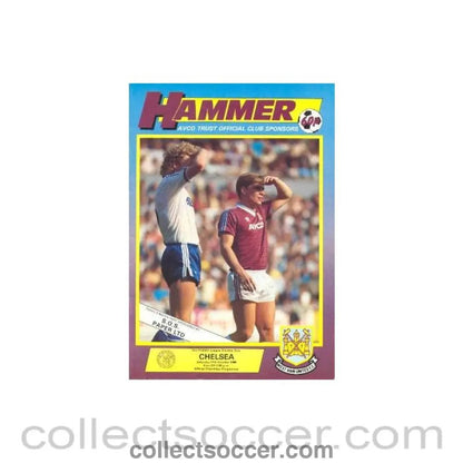 1986 - West Ham United vChelsea official programme 11/10/1986 - Collect Soccer