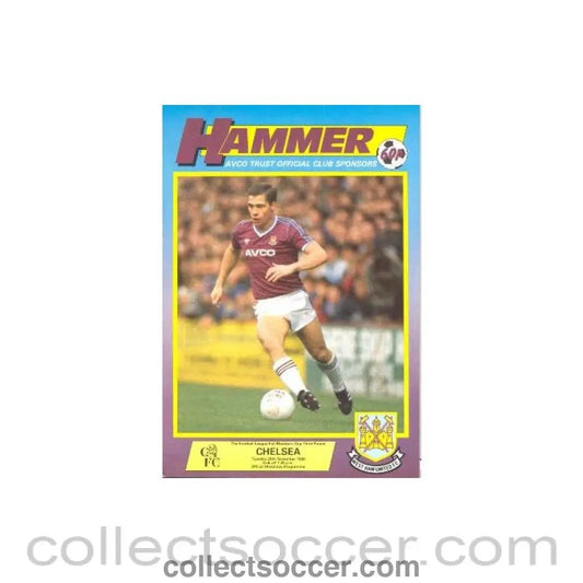 1986 - West Ham United vChelsea official programme 25/11/1986 - Collect Soccer