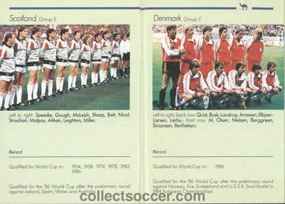 1986 World Cup Camel Pocket Guide